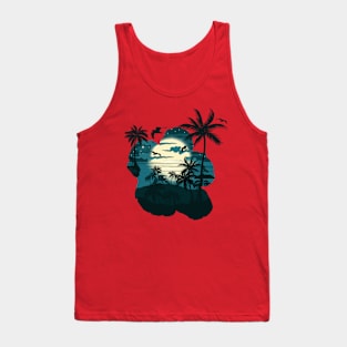 Midnight Summer Beach Tank Top